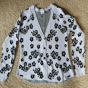 Cabi leopard print Cardigan sweater